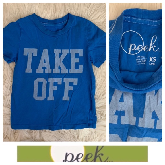 (SOLD) Peek! Take Off Tee - Picture 1 of 5